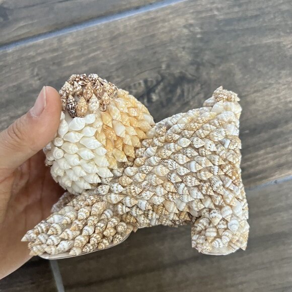 Seashell Vintage Art Cat Animal - Picture 3 of 9